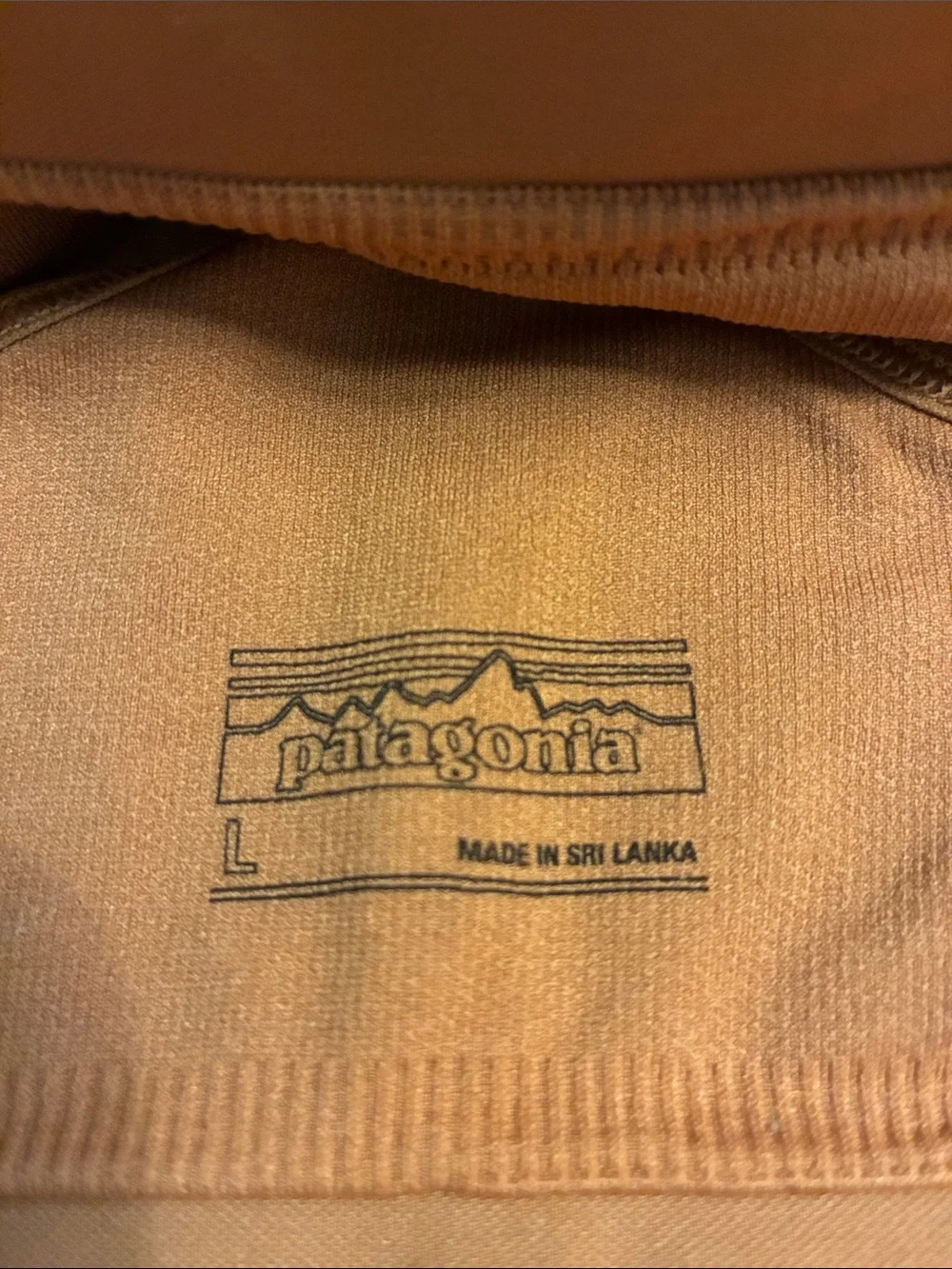 Patagonia Barely Bra Racerback Wire Free Women’s Large Sienna Tan